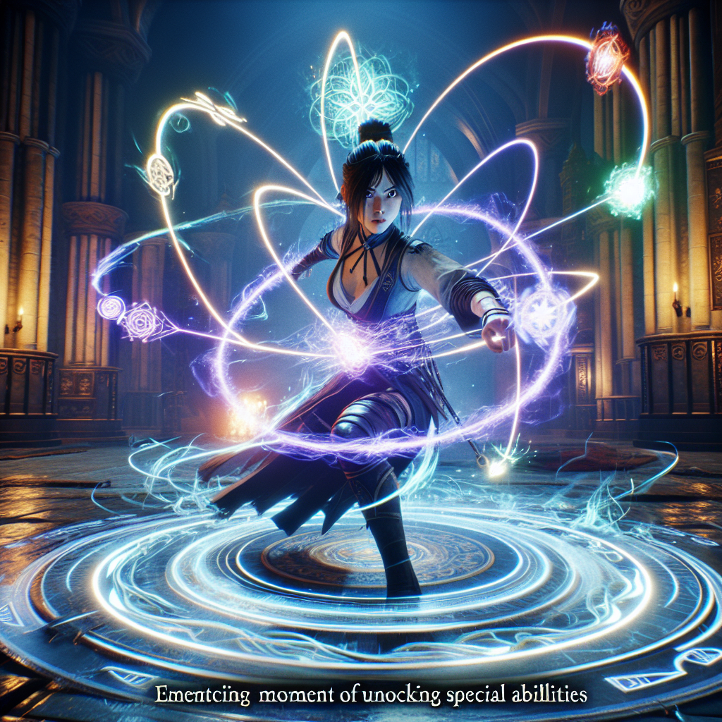 Unlocking special abilities in the game